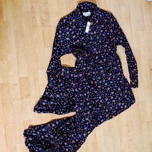 Anthropologie Sapphire Leopard Jumpsuit